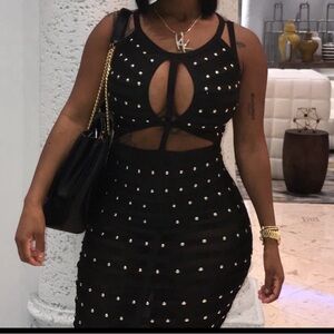 Bandage peekaboo dress